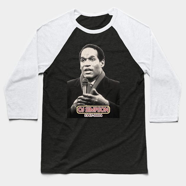 OJ-Simpson #3 Design s Baseball T-Shirt by Rohimydesignsoncolor